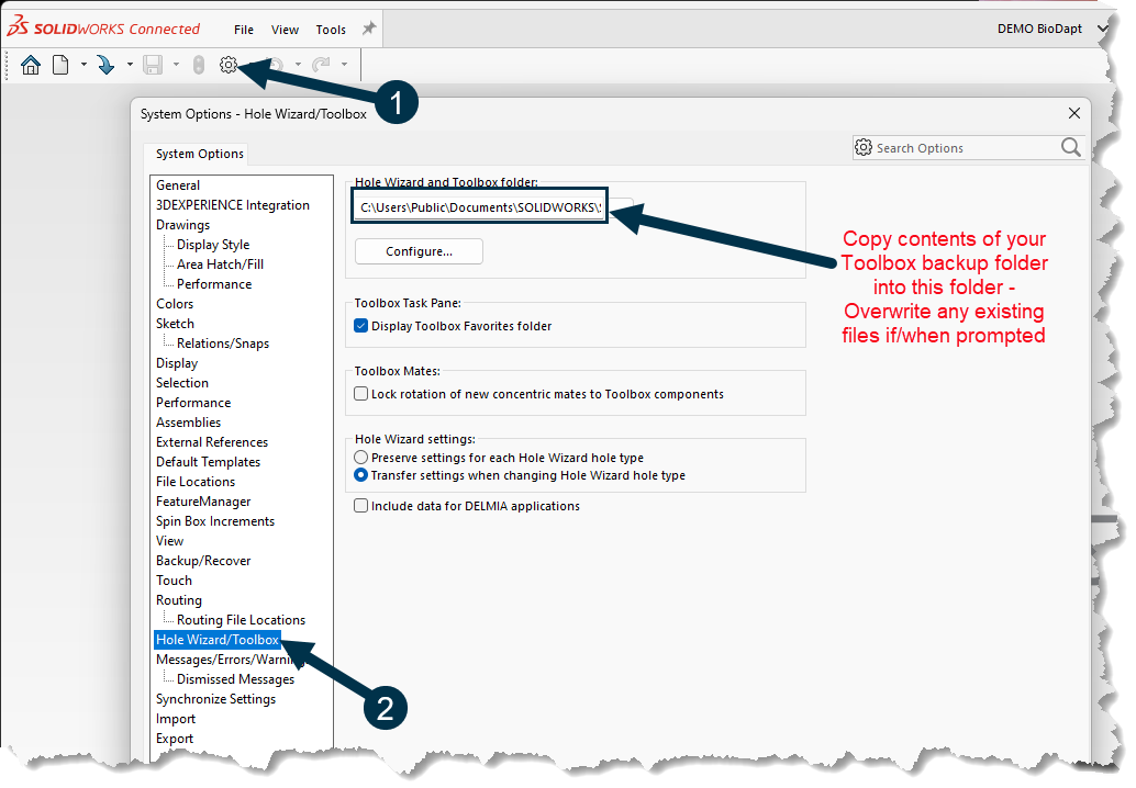 How To Transfer Template Files And Settings From SOLIDWORKS Desktop To ...