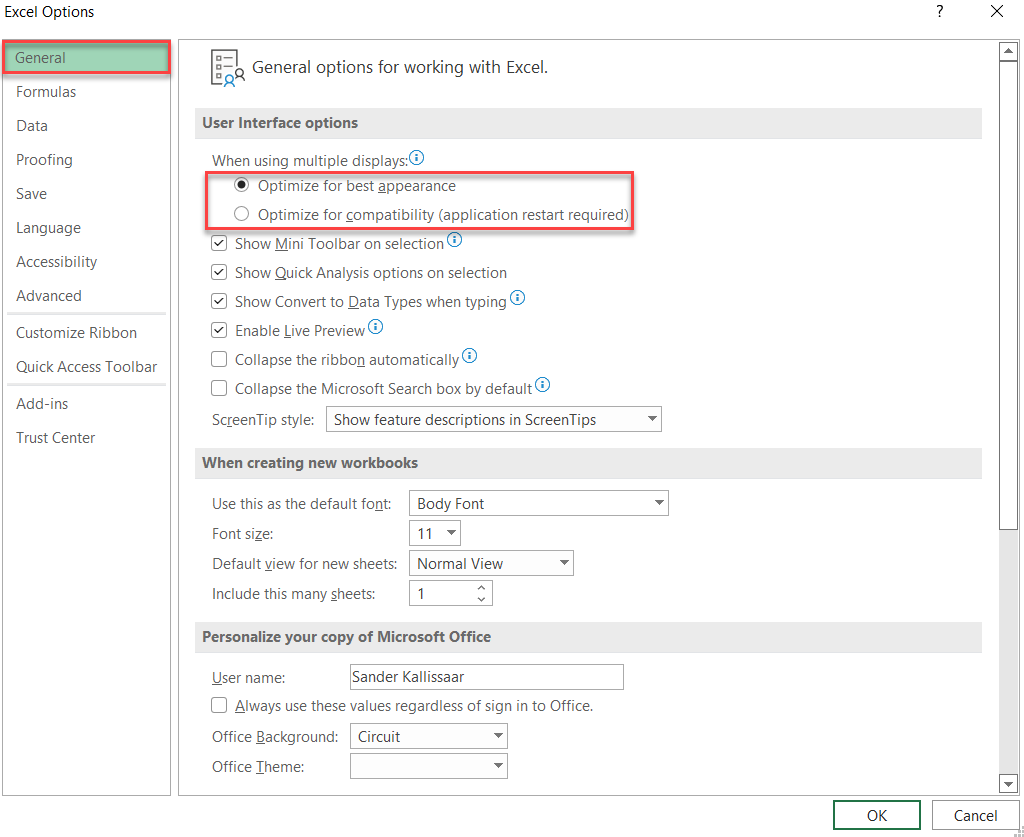 Nothing happens when Excel Design Table is being inserted in 